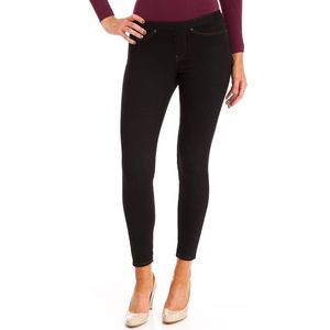 HUE Women's The Original Jeans Solid Black Leggings NEW NWT